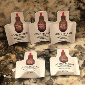 5pcs Josie Maran The Original 100% Pure Organic Argan Oil Samples 2ml Each